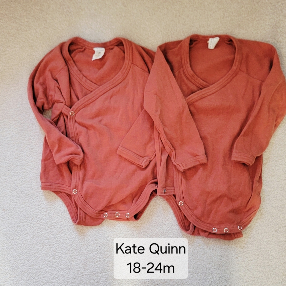 Kate Quinn Kids Bodysuit in Warm Terracotta